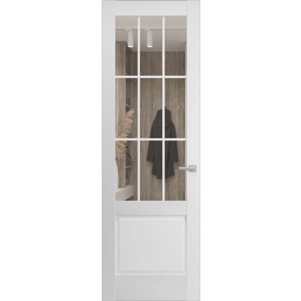 Hidden Door | Felicia 3599 White Silk Concealed Metal Frame 18" x 80" Left-hand Inswing
