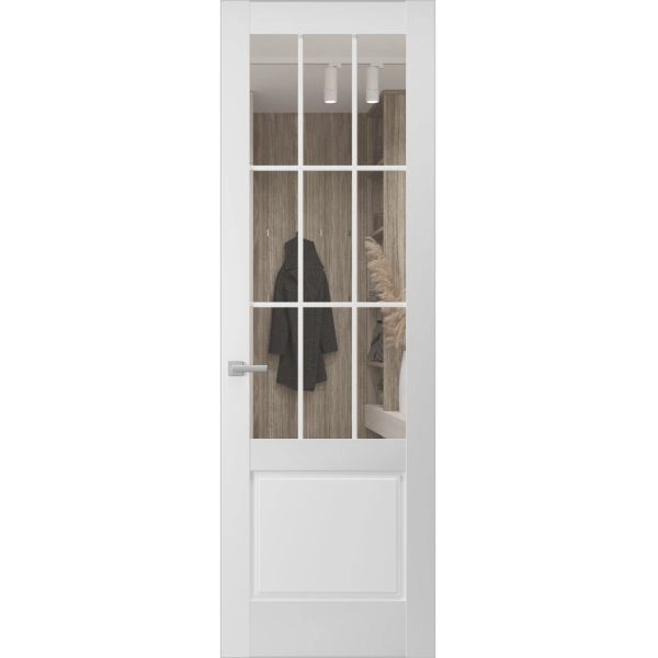 Hidden Door | Felicia 3599 White Silk Concealed Metal Frame 18" x 80" Right-hand Inswing