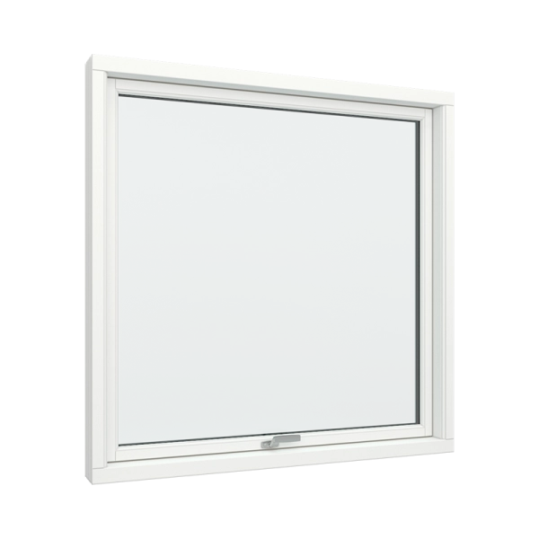 Bay Window PVC with Top Control, Single Glass Panel (View from inside)