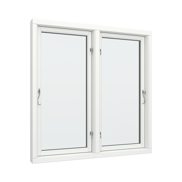 Side-hinged windows 2 pane PVC (View from inside)
