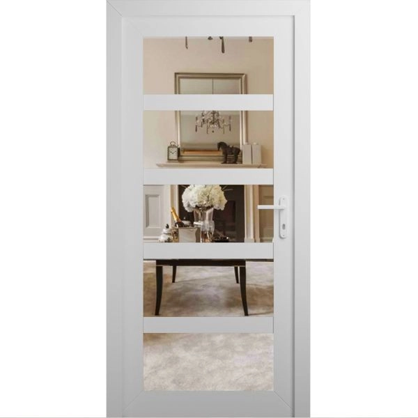 Manux 8522 exterior metal-plastic door 30x80 white upvc