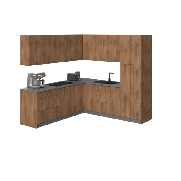 Kitchen Urban Collection Natural Teak Color Base Size 8x8Ft Wide