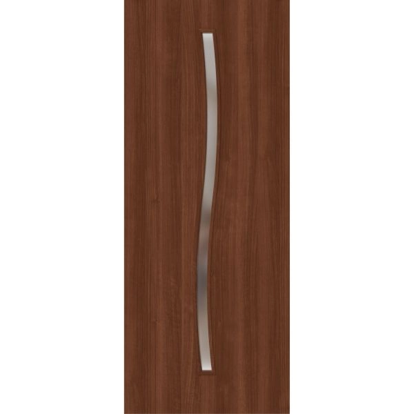 Slab Door Panel 18 x 80 inches | BASIC 3002 Walnut Franko | Wood Veneer Doors | Pocket Closet Sliding Barn