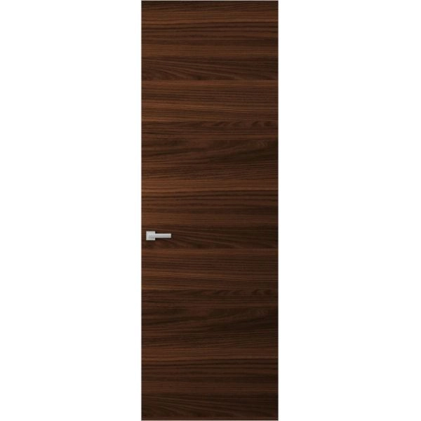 Hidden Door | Planum 0010 Chocolate Ash Concealed Metal Frame 18" x 80" Right-hand Inswing