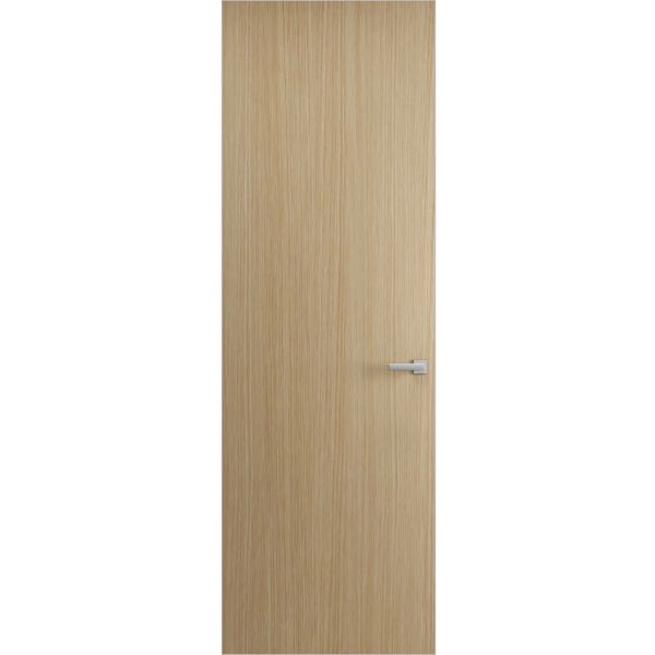 Hidden Door | Planum 0010 Vertical Natural Veneer Concealed Metal Frame 18" x 80" Left-hand Inswing