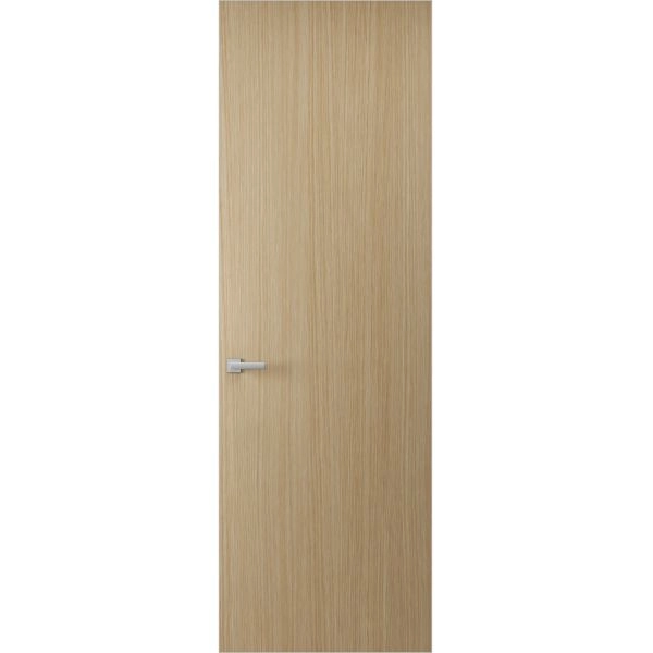 Hidden Door | Planum 0010 Vertical Natural Veneer Concealed Metal Frame 18" x 80" Right-hand Inswing