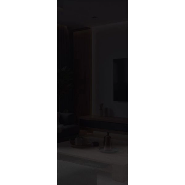 Slab Door Panel 18 x 80 inches | Planum 0010 Gloss Black | Bathroom Bedroom Doors