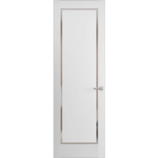 Hidden Door | Planum 0888 Painted White Concealed Metal Frame 18" x 80" Left-hand Inswing