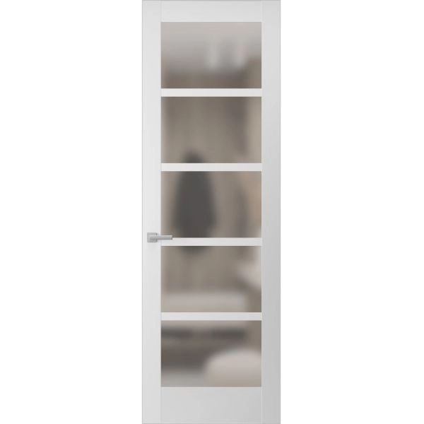 Hidden Door | Quadro 4002 White Silk Concealed Metal Frame 18" x 80" Right-hand Inswing