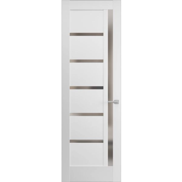 Hidden Door | Quadro 4088 White Silk Concealed Metal Frame 18" x 80" Left-hand Inswing