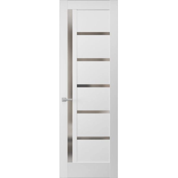 Hidden Door | Quadro 4088 White Silk Concealed Metal Frame 18" x 80" Right-hand Inswing