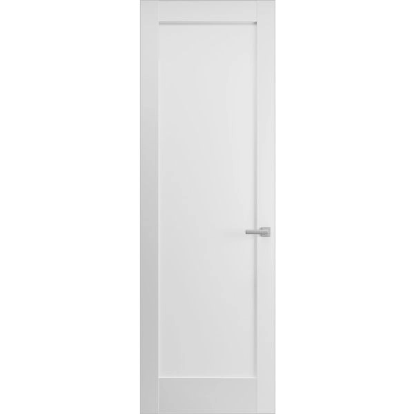 Hidden Door | Quadro 4111 White Silk Concealed Metal Frame 18" x 80" Left-hand Inswing