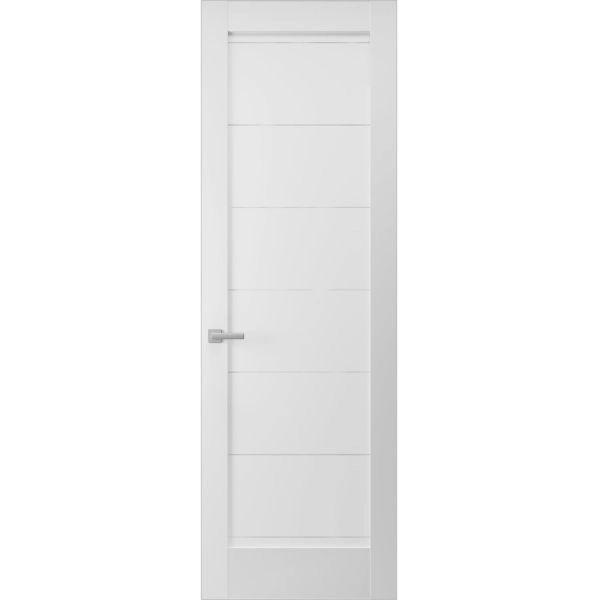 Hidden Door | Quadro 4115 White Silk Concealed Metal Frame 18" x 80" Right-hand Inswing