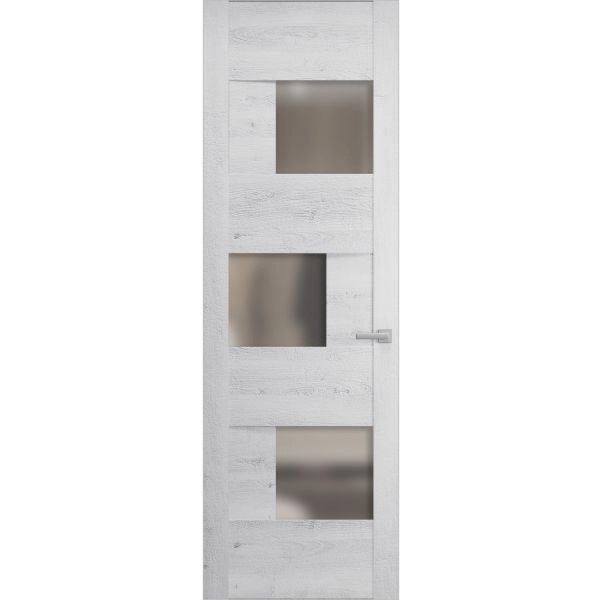 Hidden Door | Sete 6933 Nordic White Concealed Metal Frame 18" x 80" Left-hand Inswing