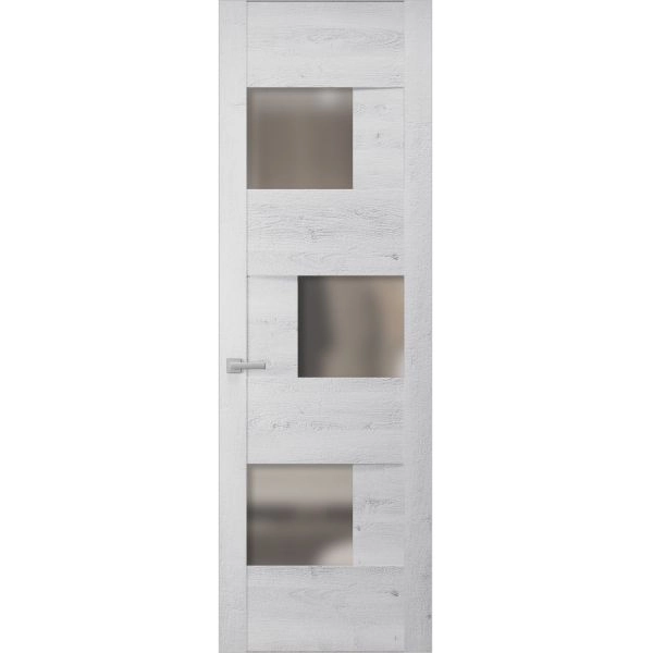 Hidden Door | Sete 6933 Nordic White Concealed Metal Frame 18" x 80" Right-hand Inswing