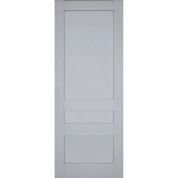 Slab Barn Door Panel | Veregio 7411 Matte Grey | Sturdy Finished Doors | Pocket Closet Sliding