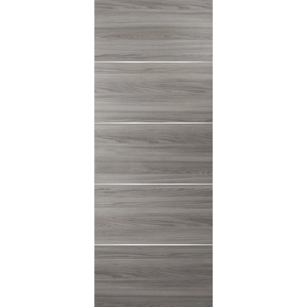 Slab Barn Door Panel | Planum 0020 Ginger Ash | Sturdy Finished Flush Modern Doors | Pocket Closet Sliding