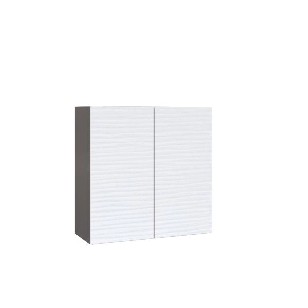 W3030 Wall Cabinet-Double Door-with White Gloss 3D door