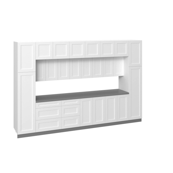 Kitchen Luxe Collection White Matte Color Base Size 12Ft Wide
