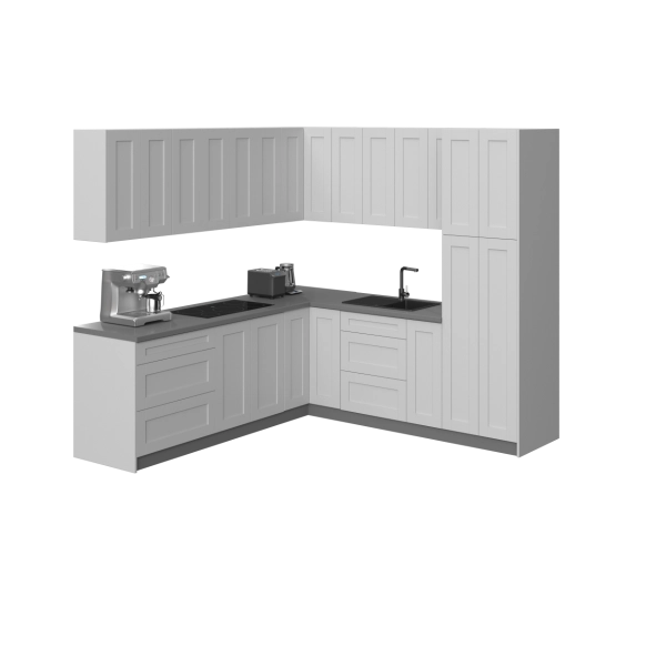Kitchen Urban Collection White Matte Color Base Size 8x8Ft Wide