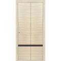Sliding Closet Bi-fold Doors | Planum 0012 Concrete and Aluminum Strips | Sturdy Tracks Moldings Trims Hardware Set | Wood Solid Bedroom Wardrobe Doors Natural Veneer