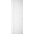 Hidden Barn | Basic 0111 Arctic White | Wood Veneer Doors | Magic Concealed Sliding Set | 42" x 84" White