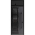 Front Exterior Aluminum Door / Ronex 0633 Grey / Prehung Entry Steel Metal Modern Painted W36"xH80+14" Right-hand Inswing Grey