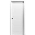 Sliding Pocket Door 18 x 84 inches / Mela 0733 Painted White / Kit Rail Hardware / MDF Interior Bedroom Modern Doors Painted White