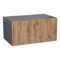 36" x 15" Wall Cabinet-Double Door-with Natural Teak door Natural Teak