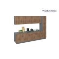 Kitchen Metropolitan Collection Natural Teak Color Base Size 11Ft Wide Natural Teak