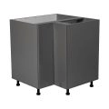 36" Base Easy Reach-Double Door-with White Gloss door Grey