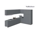Kitchen Timeless Collection Natural Teak & Gray Color Base Size 12Ft Wide Gray