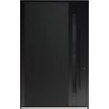 Front Exterior Pivot Prehung Aluminum Door / Axis 1163 Venezia Noce / Entry Metal Modern W68" x H108" Left-hand Inswing Ardesia Nero