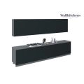 Kitchen Signature Collection Gray & White Gloss Color Base Size 13Ft Wide Black