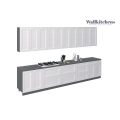 Kitchen Signature Collection Gray & White Gloss Color Base Size 13Ft Wide White Matte