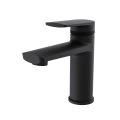 OPUS Bathroom Premium Quality Single Sink Faucet, Polished Chrome Black Matte