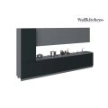 Kitchen Celestial Collection Black Color Base Size 15Ft Wide Black & Gray