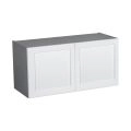 24" x 18" Wall Cabinet-Double Door-Grey White