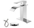 Oil Rubbed Bronze Vessel Sink Faucet, Single Handle Bathroom Faucet for Sink 1 Hole, Lavatory Vanity Tap Chrome