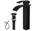 Oil Rubbed Bronze Vessel Sink Faucet, Single Handle Bathroom Faucet for Sink 1 Hole, Lavatory Vanity Tap Oil Rubbed Bronze