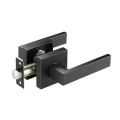 Modern Square Handle - Bronze Passage (no Lock) Black Matte