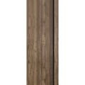 Slab Barn Door Panel | Planum 0011 Oak and Aluminum Strips | Sturdy Finished Flush Modern Doors | Pocket Closet Sliding Walnut