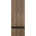 Slab Barn Door Panel | Planum 0012 Ginger Ash and Aluminum Strips | Sturdy Finished Doors | Pocket Closet Sliding-30" x 80" Walnut