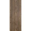 Slab Barn Door Panel | Planum 0016 Walnut and Aluminum Strips | Sturdy Finished Flush Modern Doors | Pocket Closet Sliding Walnut