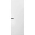 Modern Solid Hidden Door with Handle | Planum 0010 Primed with Black Hidden Frame 32" x 96" Right-hand Inswing Black Frame | Hinges Lock Handle | Modern Wardrobe Wood Solid Doors Primed