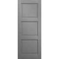 Slab Door Panel 18 x 80 inches | Ego 5010 Painted Black Oak | Wood Veneer Doors | Pocket Closet Sliding Barn EGO Painted Grey Oak