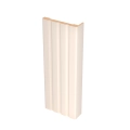 Fluted Trims with Square Rosettes for Interior Doors, Painted White, Up to 84x84” Doors Painted Creamy