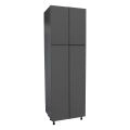 36" x 90" Utility Cabinet-Four Door-with Grey Gloss door Grey