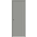 Sliding Pocket Door 18 x 84 inches | BASIC 0111 Arctic White | Kit Rail Hardware | Solid Wood Interior Bedroom Modern Doors Grey