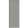 Sliding Closet Bi-fold Doors 36 x 80 inches | BASIC 0111 Dove Grey | Sturdy Tracks Moldings Trims Hardware Set | Wood Solid Bedroom Wardrobe Doors Grey